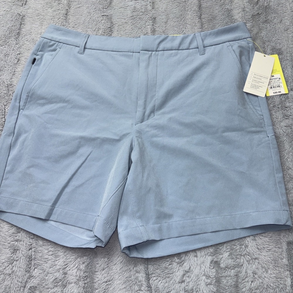 All In Motion Men's Blue 7" Golf Shorts Stretch, Quick-Dry Size 36 NWT